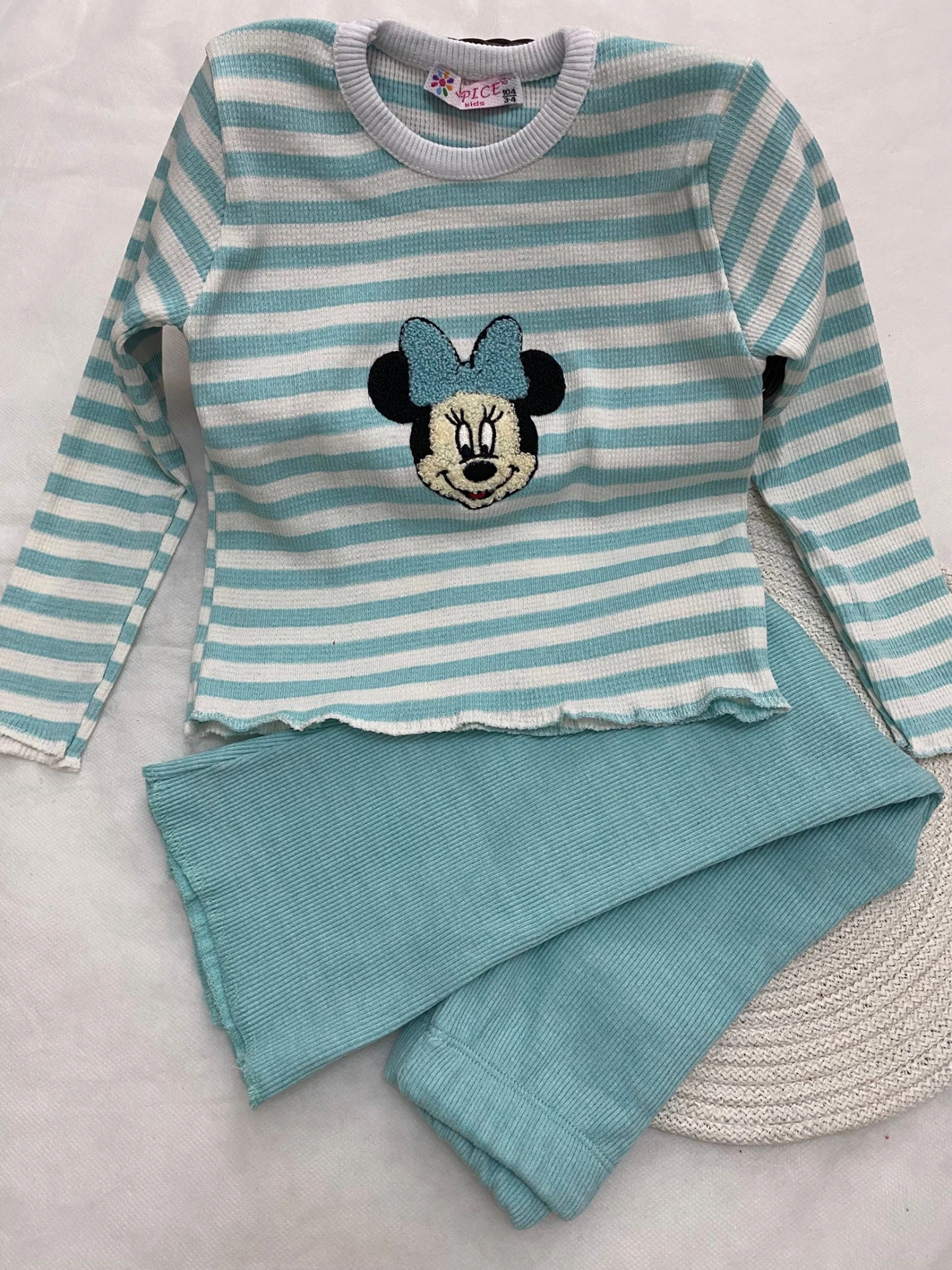 Minnie Mouse Detaylı Fitilli Takım 